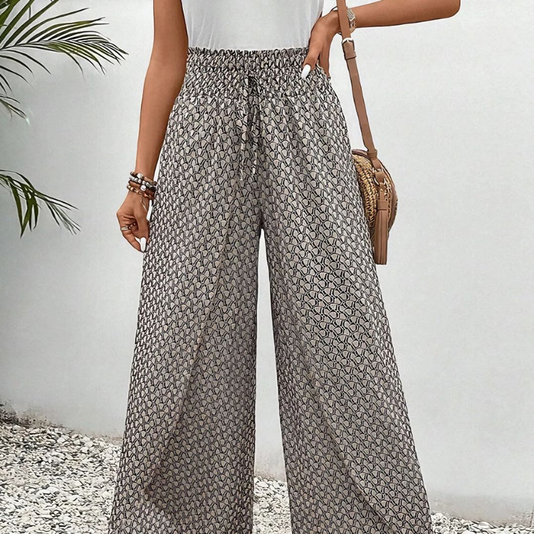 Sahara Drift | Beige Striped Linen Blend Resort Shirt main image 0