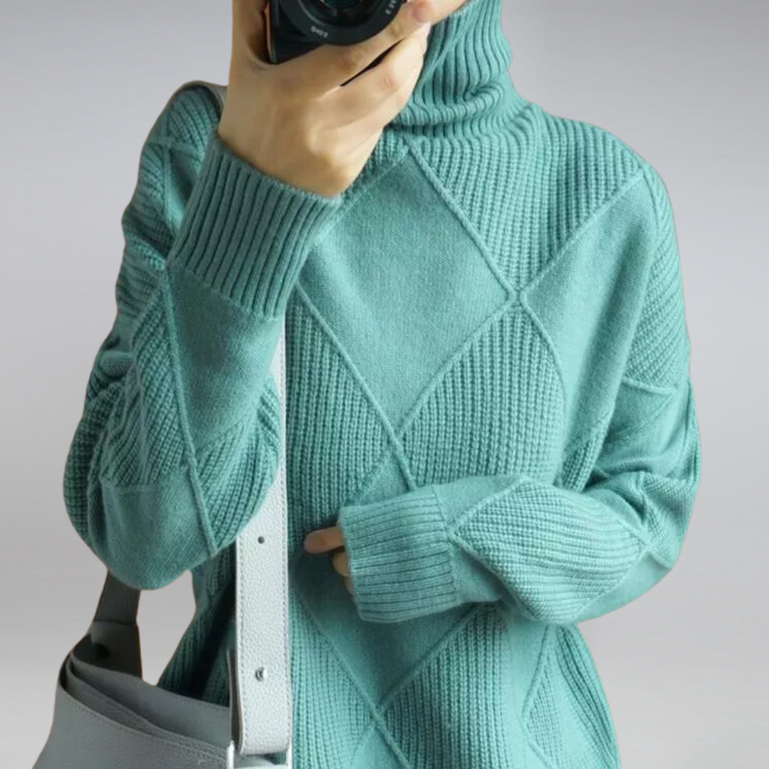 Chloe | Luxe Textured Winter Pullover