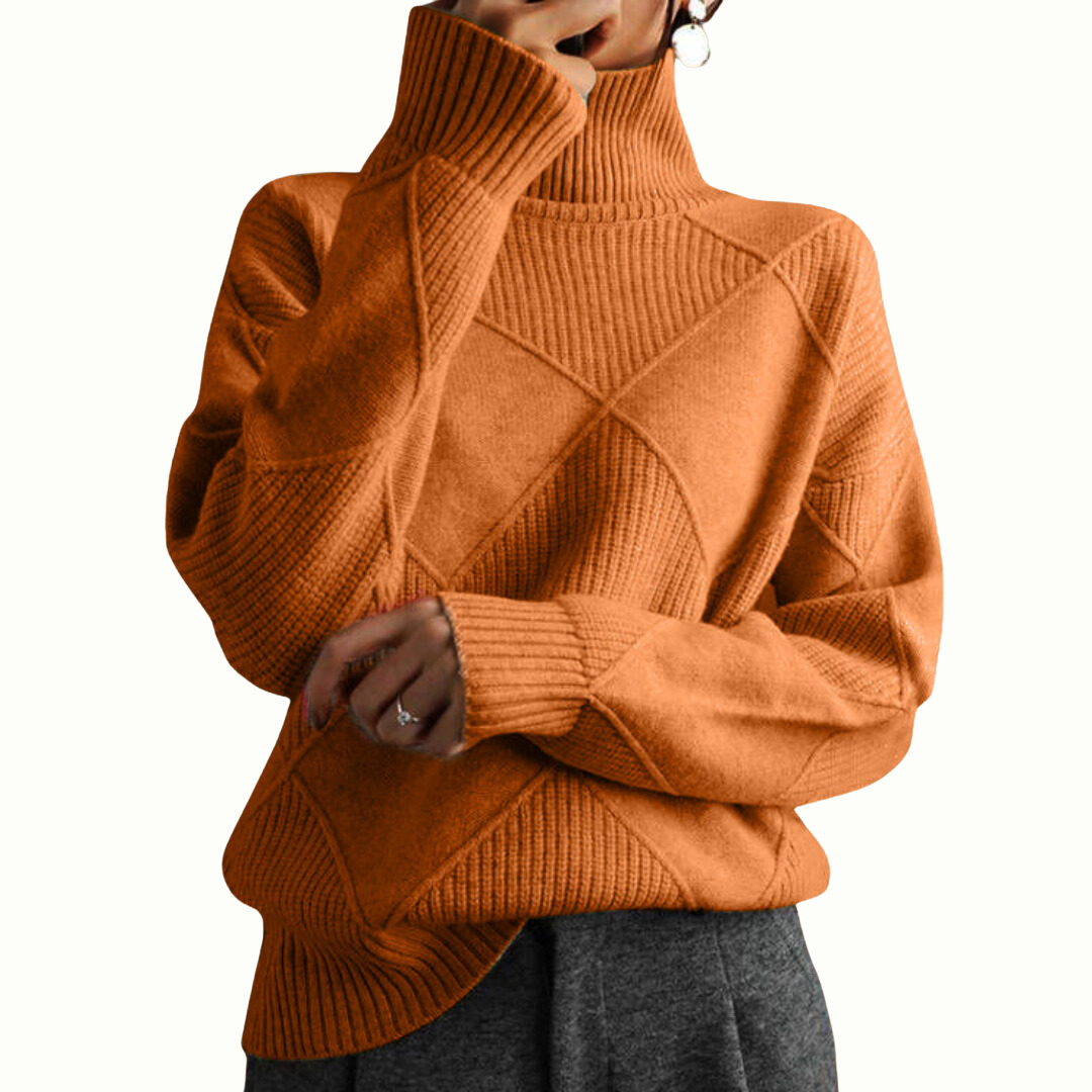 Chloe | Luxe Textured Winter Pullover