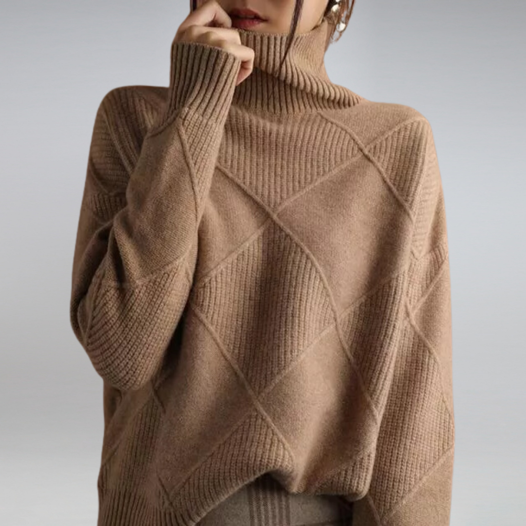 Chloe | Luxe Textured Winter Pullover
