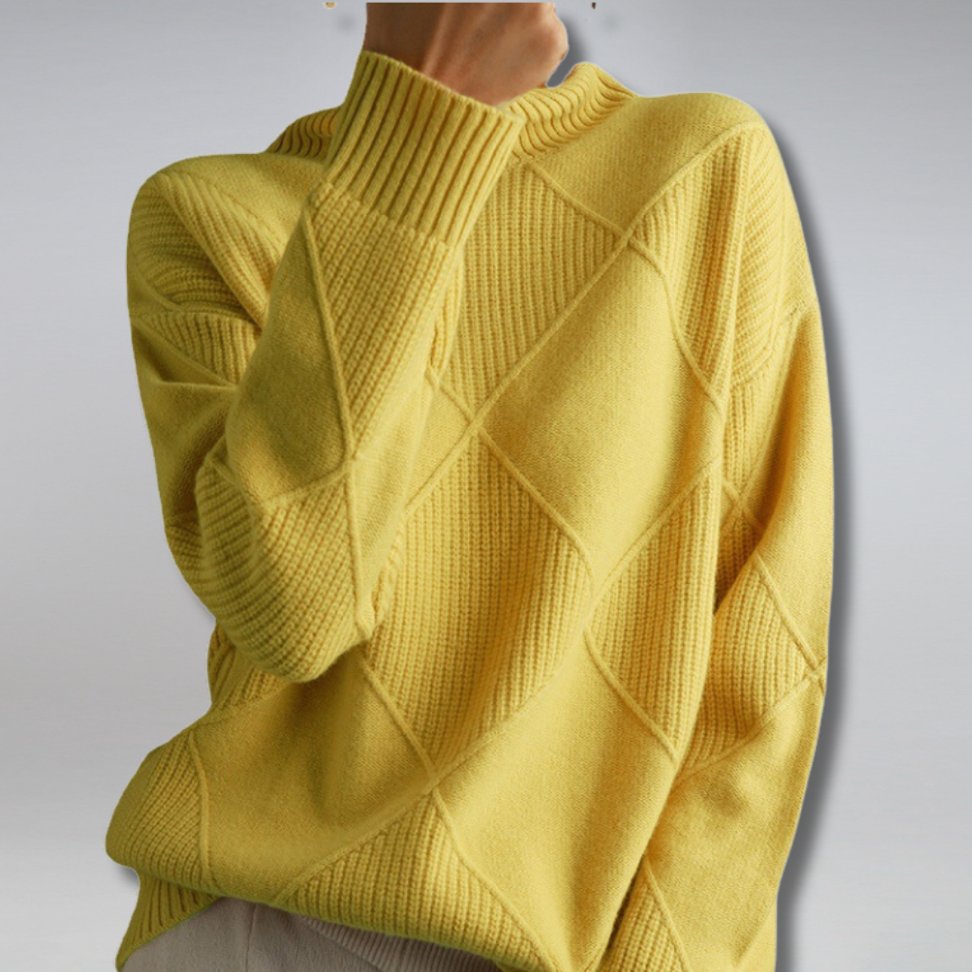 Chloe | Luxe Textured Winter Pullover
