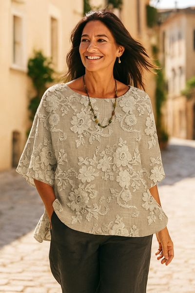 Alira™ - Vintage Printed Top