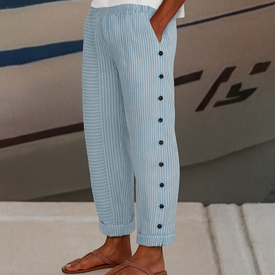 Seabreeze™ - Stripe Button Trousers