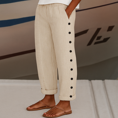 Seabreeze™ - Stripe Button Trousers