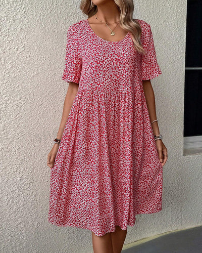Mallory™ – Elegant Floral Midi Dress