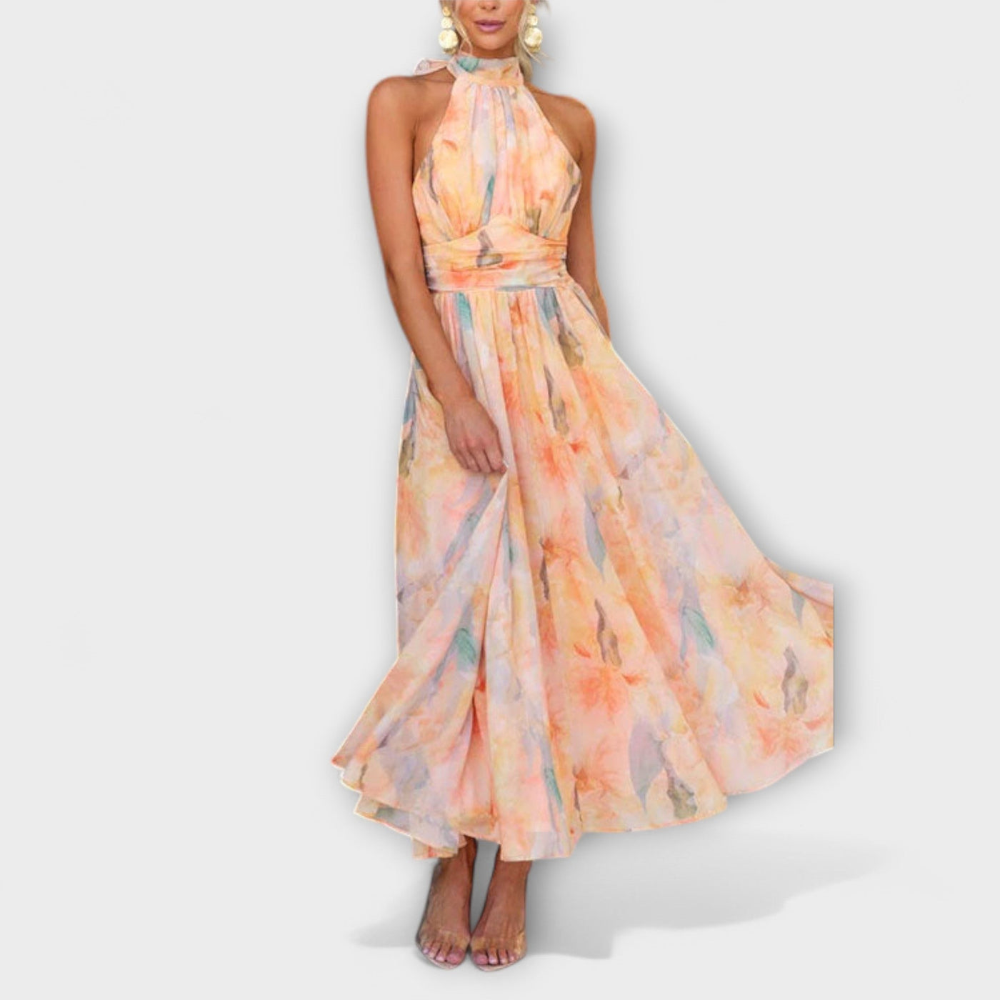 Selene™ – Watercolour Maxi Dress