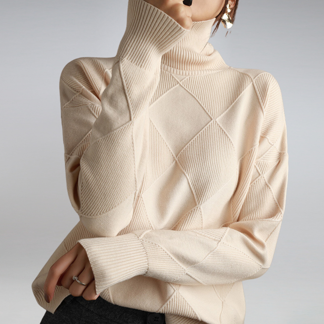 Chloe | Luxe Textured Winter Pullover