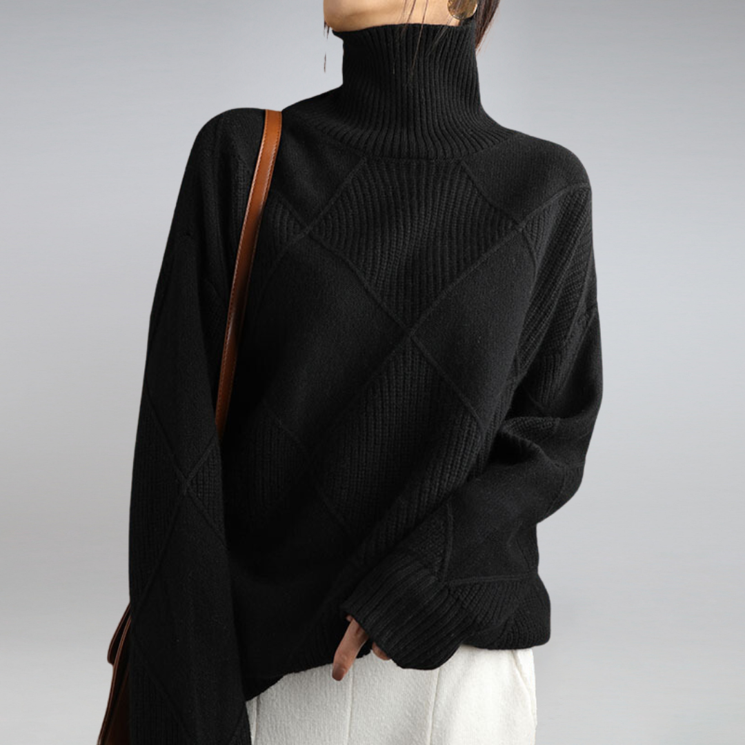Chloe | Luxe Textured Winter Pullover