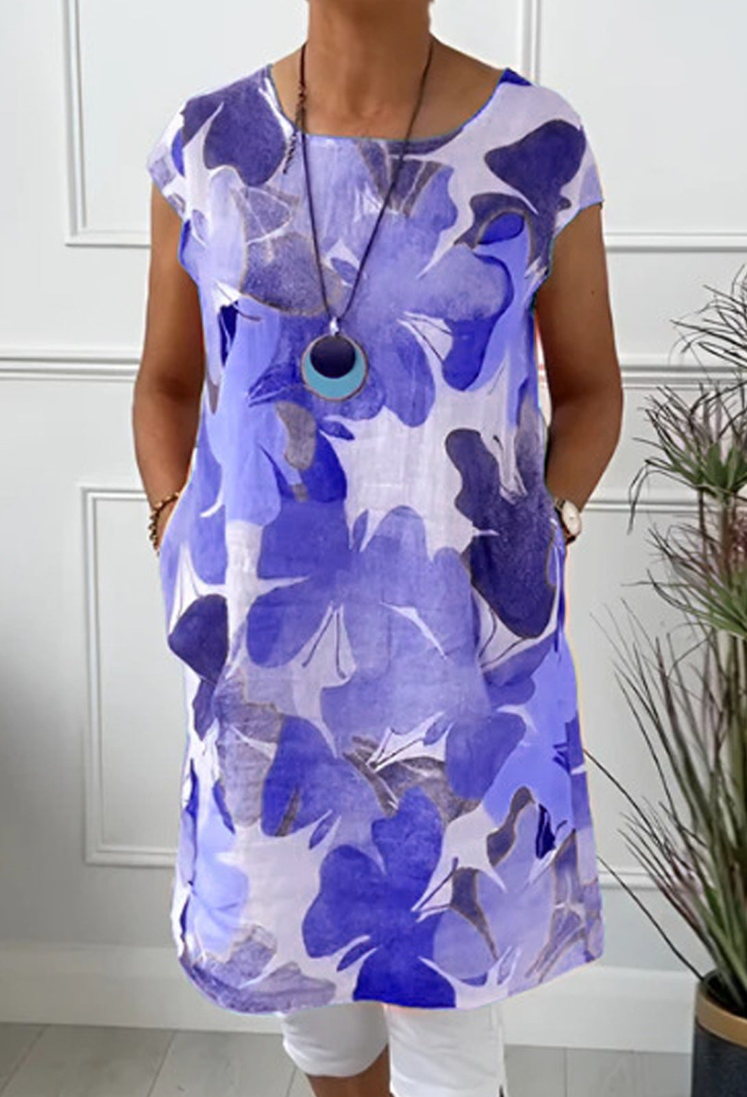 Elsa™  Stylish Floral Pocket Dress