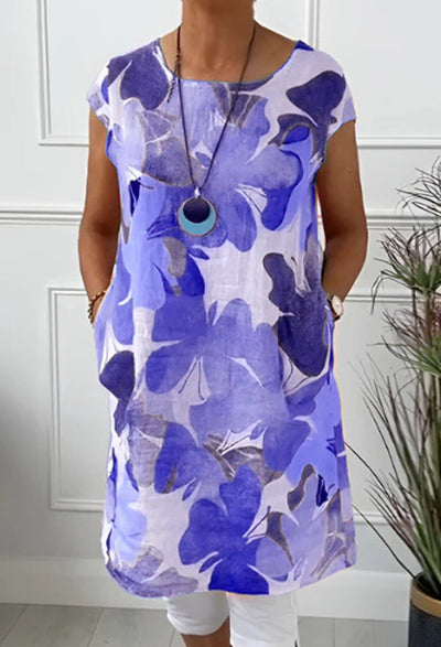 Elsa™  Stylish Floral Pocket Dress