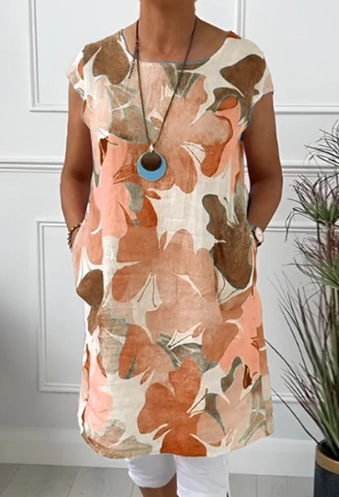 Elsa™  Stylish Floral Pocket Dress