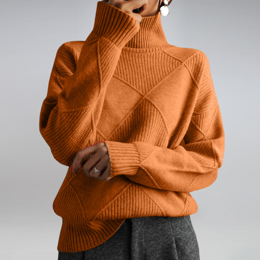 Chloe | Luxe Textured Winter Pullover
