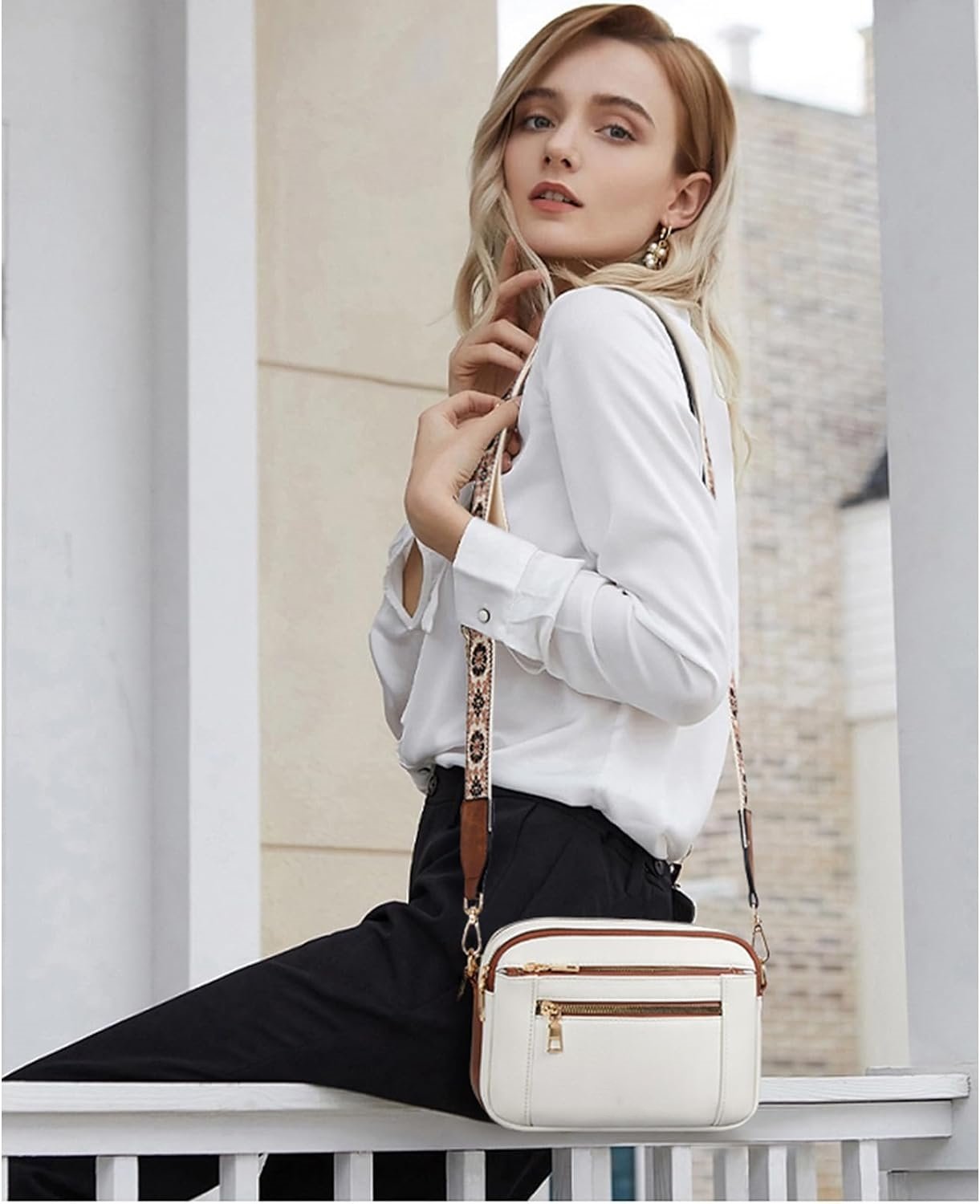 Camille™ Refined Leather Shoulder Bag