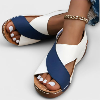 Mia™ Elegant Two-Tone Sandals
