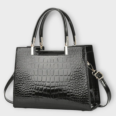 Brooke™ Glossy Croc Handbag