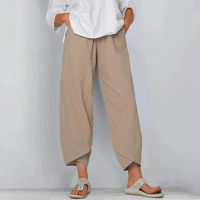 Natasha™ Chic Cotton And Linen Trousers
