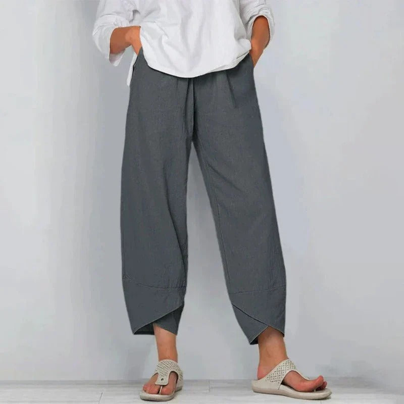 Natasha™ Chic Cotton And Linen Trousers