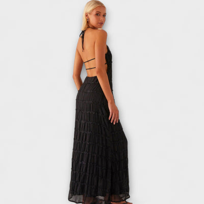 Adeline - Halterneck Long Dress