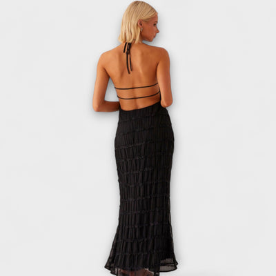 Adeline - Halterneck Long Dress