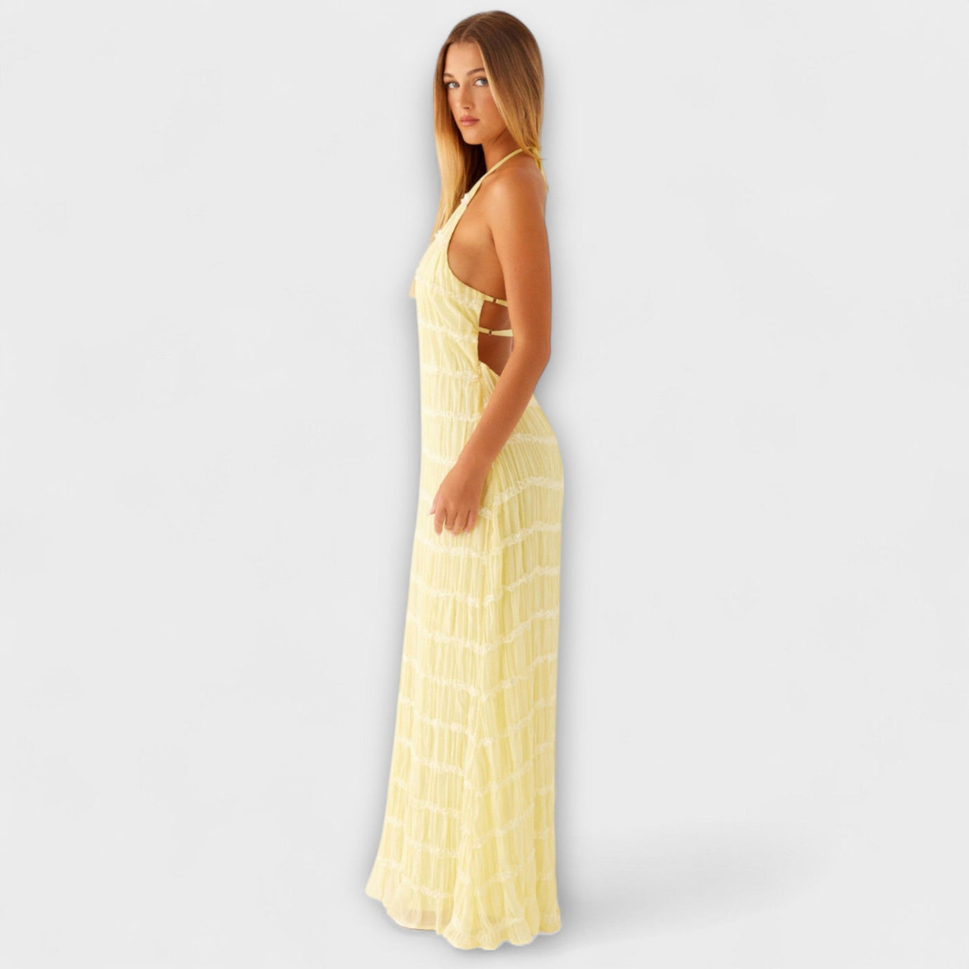 Adeline - Halterneck Long Dress