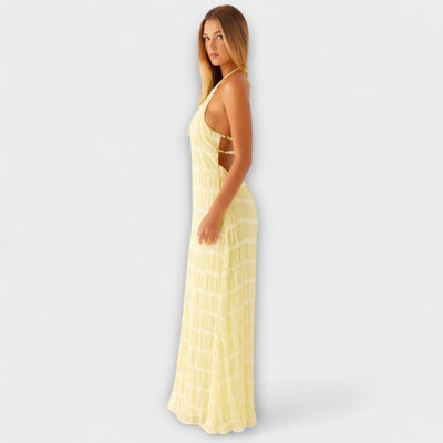 Adeline - Halterneck Long Dress