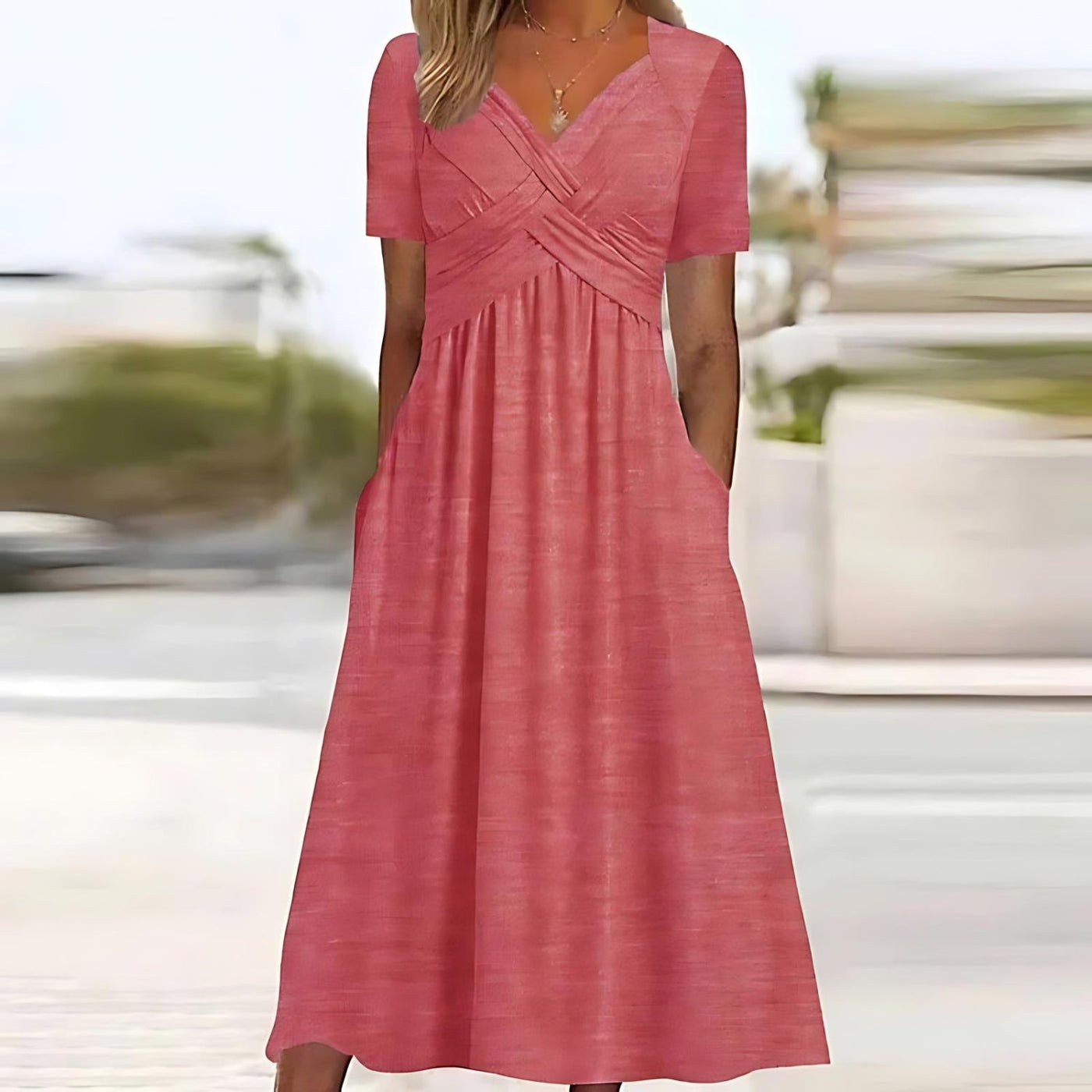 Celina™ Elegant Summer Midi Dress