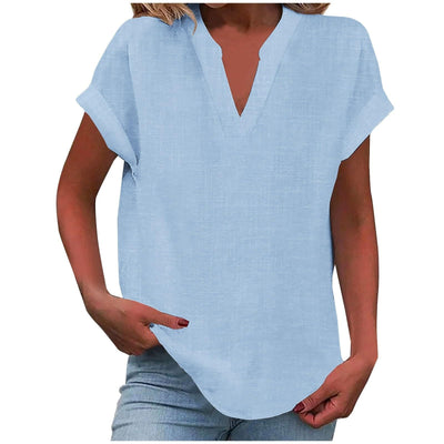 Liora™ – Relaxed V-Neck Blouse