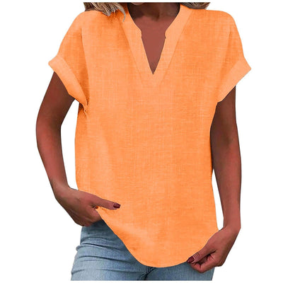Liora™ – Relaxed V-Neck Blouse