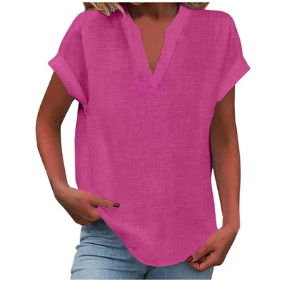 Liora™ – Relaxed V-Neck Blouse