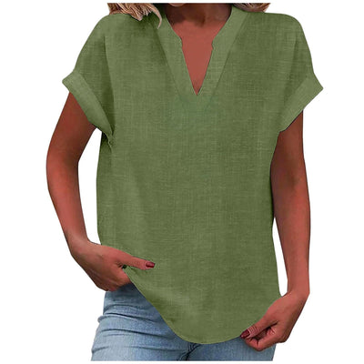 Liora™ – Relaxed V-Neck Blouse