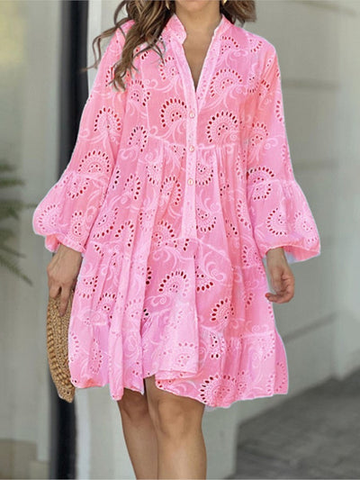Emma™ – Embroidered Tiered Mini Dress