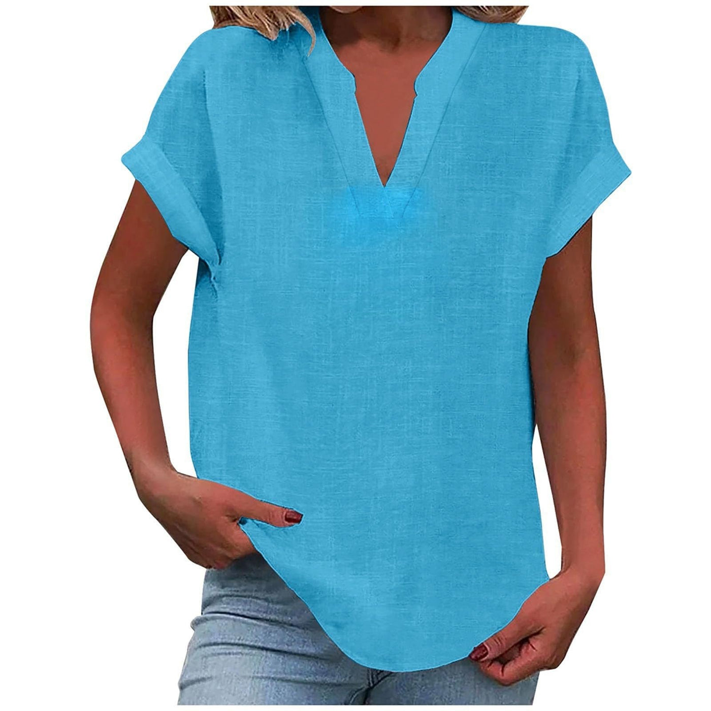 Liora™ – Relaxed V-Neck Blouse