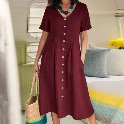 Harper™ - Everyday Pocket Button Dress