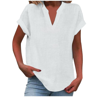 Liora™ – Relaxed V-Neck Blouse