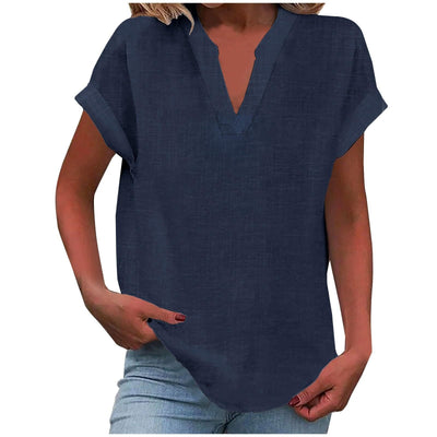 Liora™ – Relaxed V-Neck Blouse