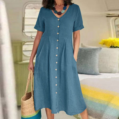 Harper™ - Everyday Pocket Button Dress