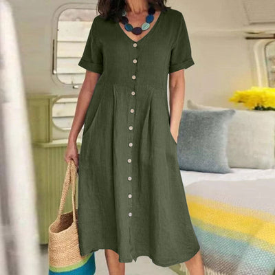 Harper™ - Everyday Pocket Button Dress