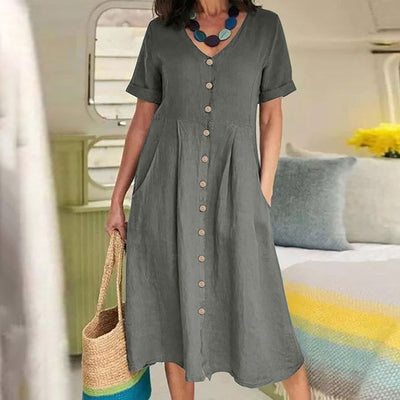 Harper™ - Everyday Pocket Button Dress