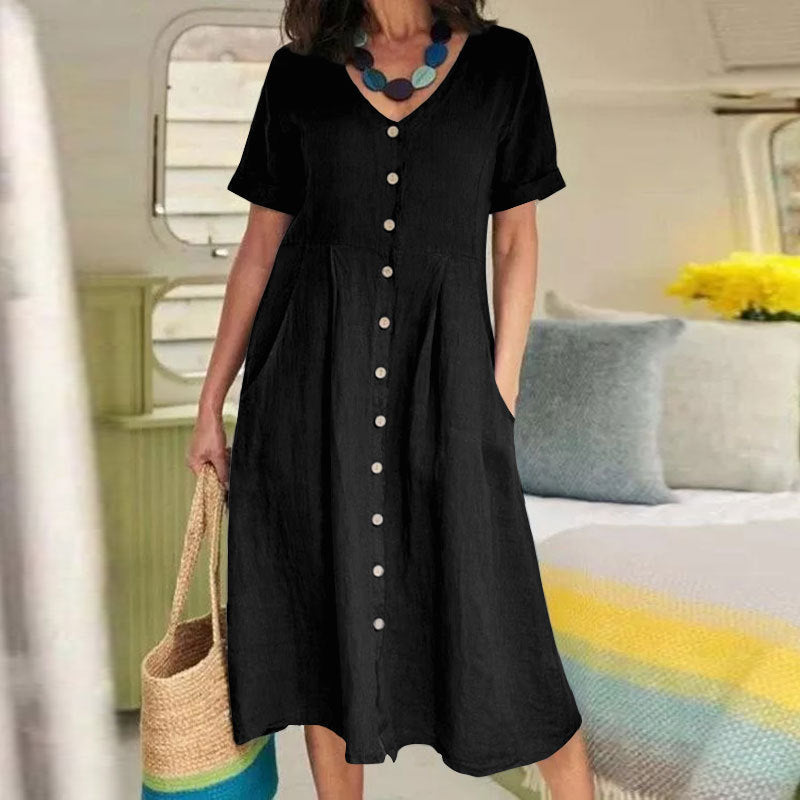 Harper™ - Everyday Pocket Button Dress