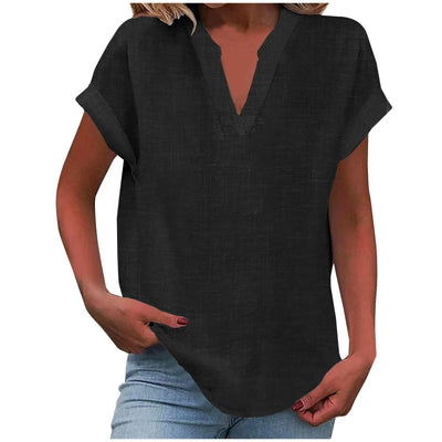 Liora™ – Relaxed V-Neck Blouse