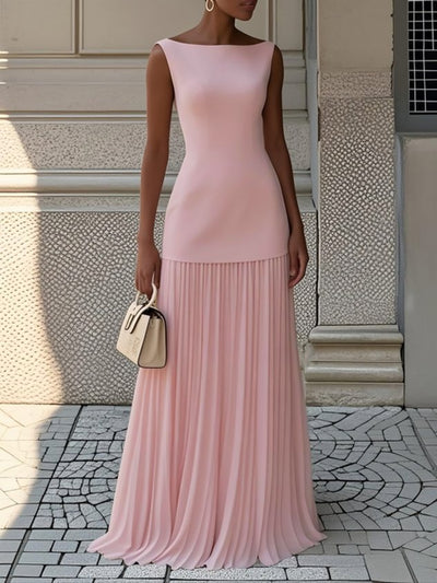 Klara™ Sleeveless Pleated Maxi Dress