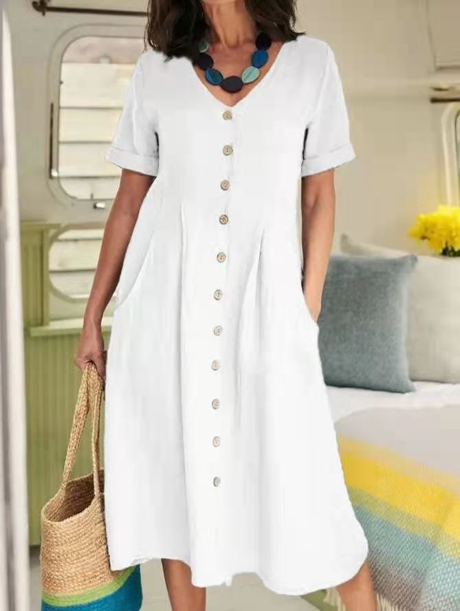 Harper™ - Everyday Pocket Button Dress