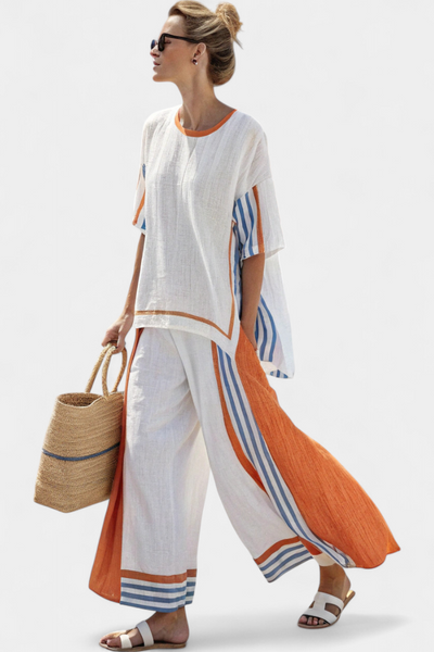 Elena™ Ethnic Bamboo-Linen Set