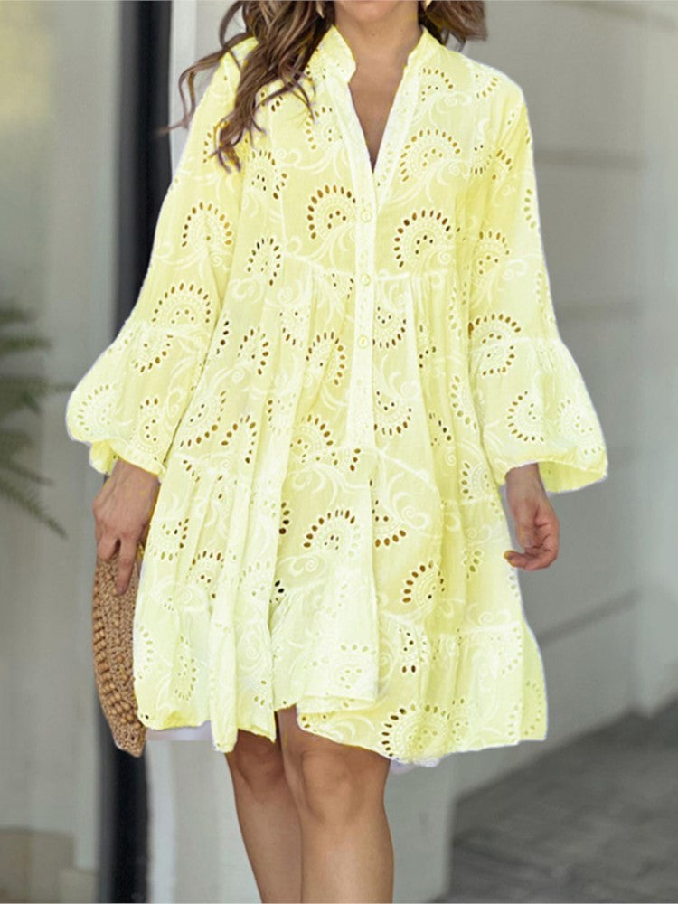 Emma™ – Embroidered Tiered Mini Dress