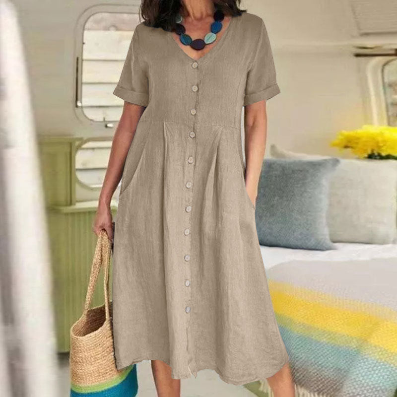 Harper™ - Everyday Pocket Button Dress