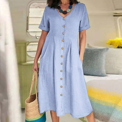 Harper™ - Everyday Pocket Button Dress