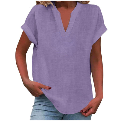 Liora™ – Relaxed V-Neck Blouse