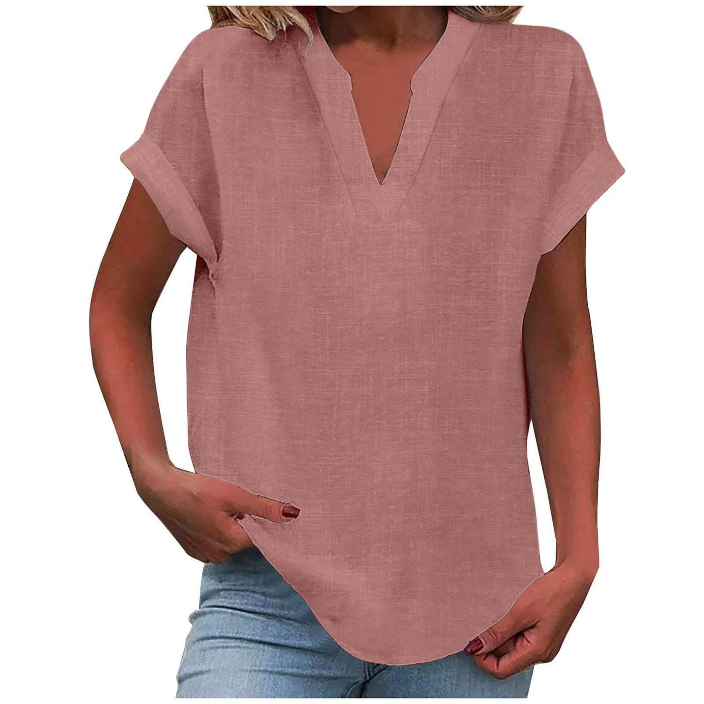 Liora™ – Relaxed V-Neck Blouse