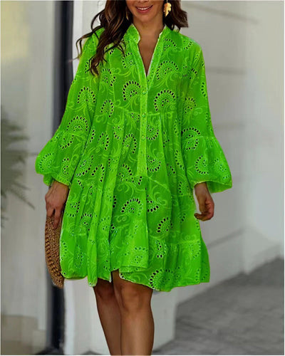 Emma™ – Embroidered Tiered Mini Dress