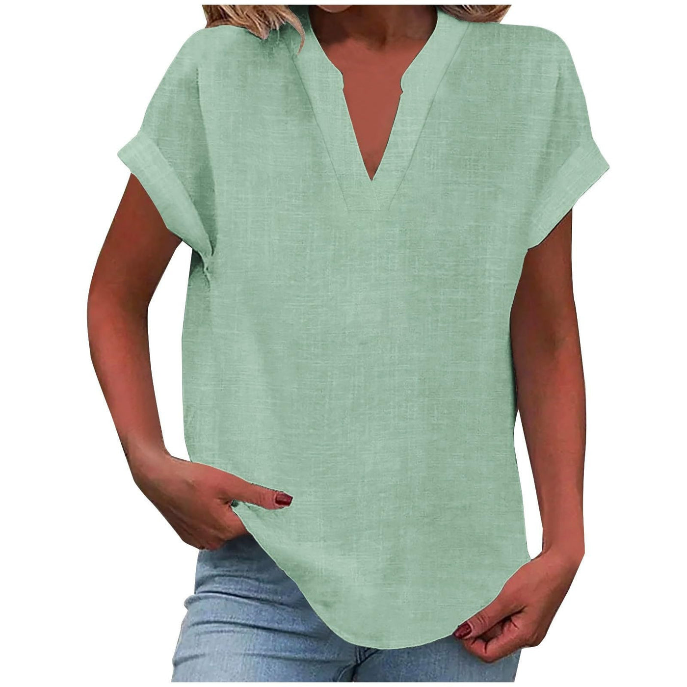 Liora™ – Relaxed V-Neck Blouse